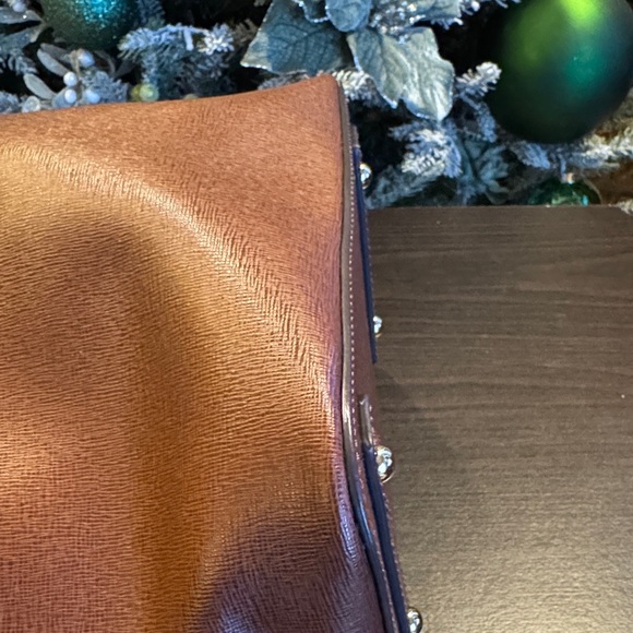 Dooney & Bourke Saffiano Dark Brown Bucket Bag - Picture 5 of 12